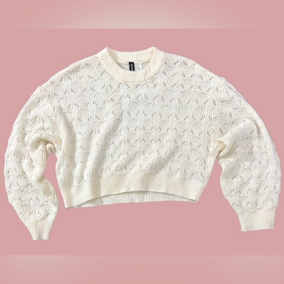 H&M Sweaters - H&M Cream Textured Knit Sweater